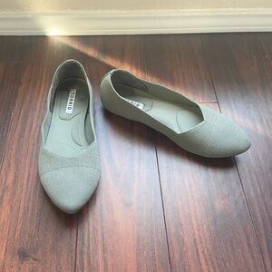 TORRID Pointed Toe Sage Green Flat Slip On Shoe 10 WW